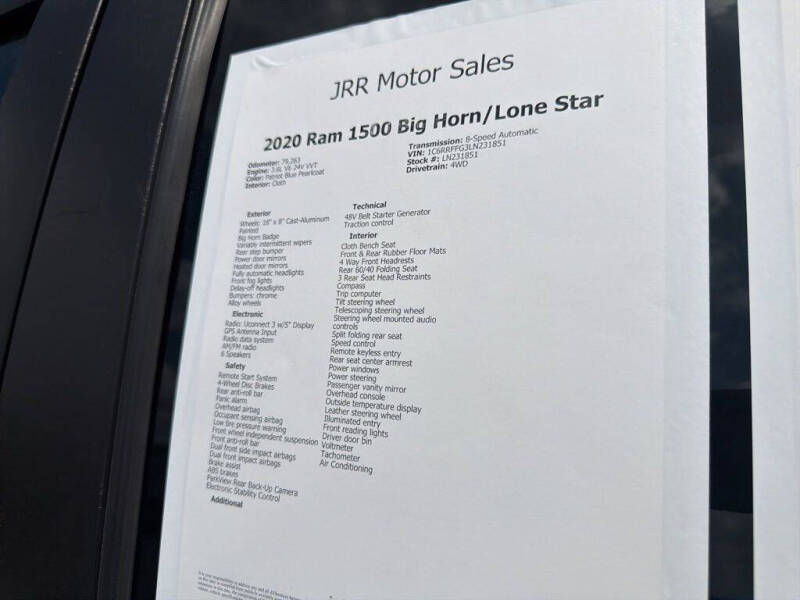 2020 RAM 1500
