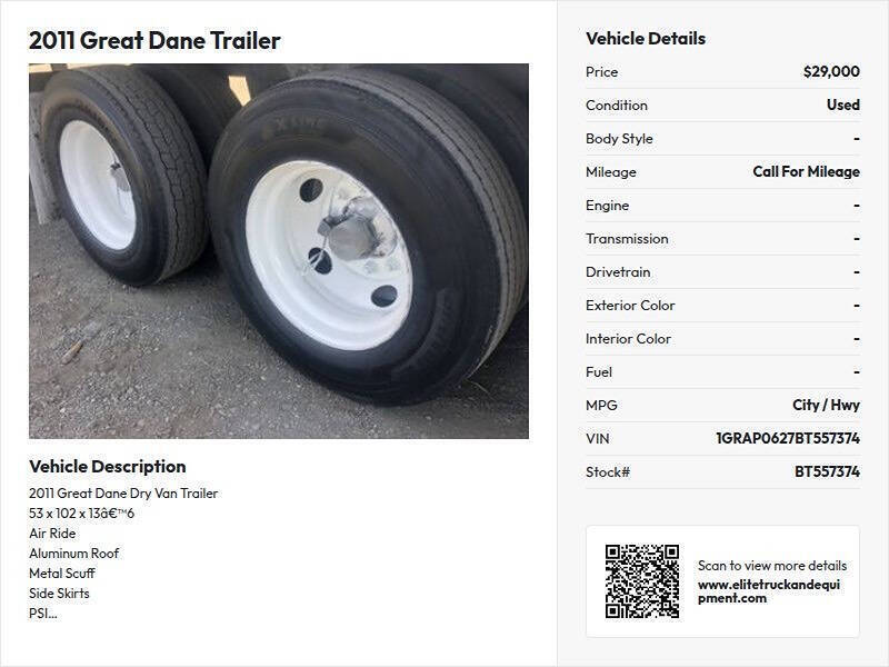 2011 Great Dane Dry Van