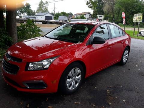 2015 Chevrolet Cruze for sale at GALANTE AUTO SALES LLC in Aston PA