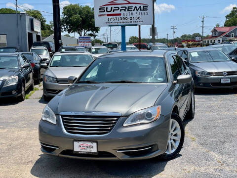 2013 Chrysler 200 for sale at Supreme Auto Sales in Chesapeake VA