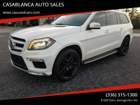 2013 Mercedes-Benz GL-Class for sale at CASABLANCA AUTO SALES in Greensboro NC