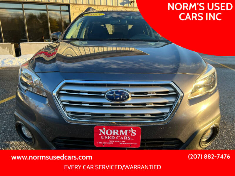 2017 Subaru Outback for sale at NORM'S USED CARS INC in Wiscasset ME
