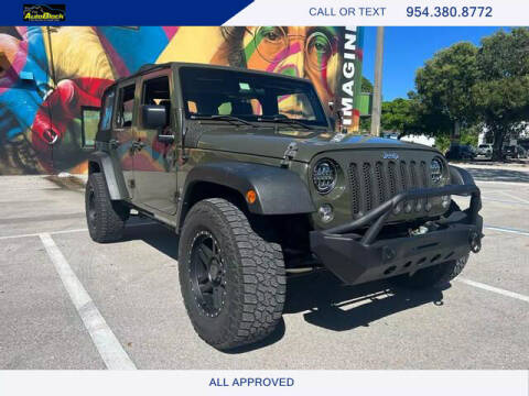 2015 Jeep Wrangler Unlimited for sale at The Autoblock in Fort Lauderdale FL