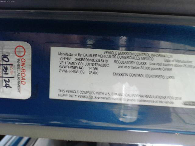 2018 Freightliner Cascadia