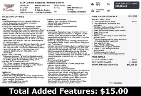 2024 Cadillac Escalade Premium Luxury