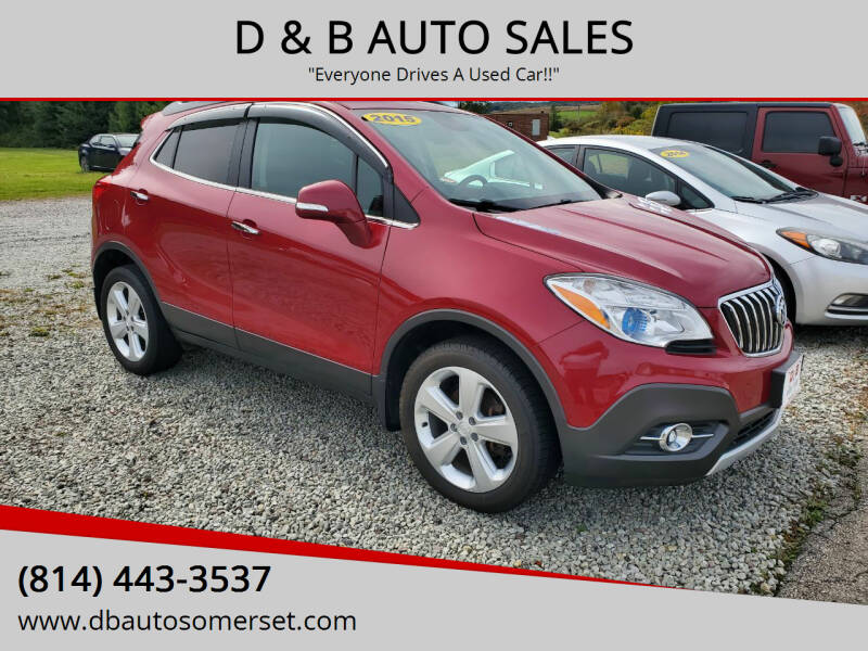 2015 Buick Encore for sale at D & B AUTO SALES in Somerset PA