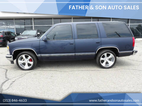 1999 Chevrolet Tahoe for sale at Father & Son Auto Sales in Dearborn MI