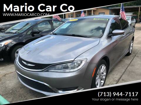 2015 Chrysler 200 for sale at Mario Car Co in South Houston TX