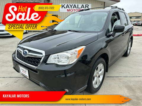 2015 Subaru Forester for sale at KAYALAR MOTORS SUPPORT CENTER in Houston TX