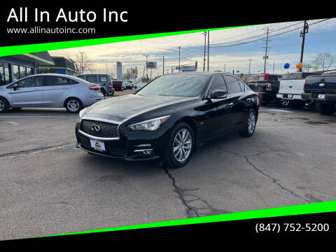2014 Infiniti Q50 for sale at All In Auto Inc in Palatine IL
