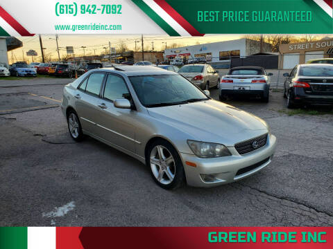 2005 Lexus IS 300 for sale at Green Ride Inc in Nashville TN
