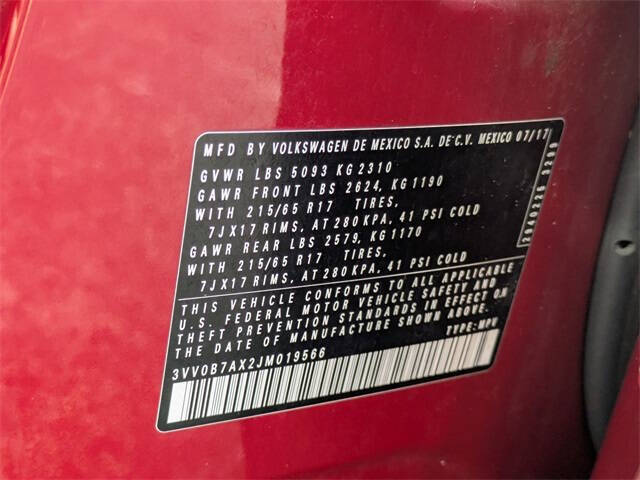 2018 Volkswagen Tiguan 2.0T S 4Motion