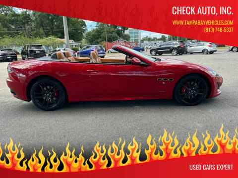 2016 Maserati GranTurismo for sale at CHECK AUTO, INC. in Tampa FL