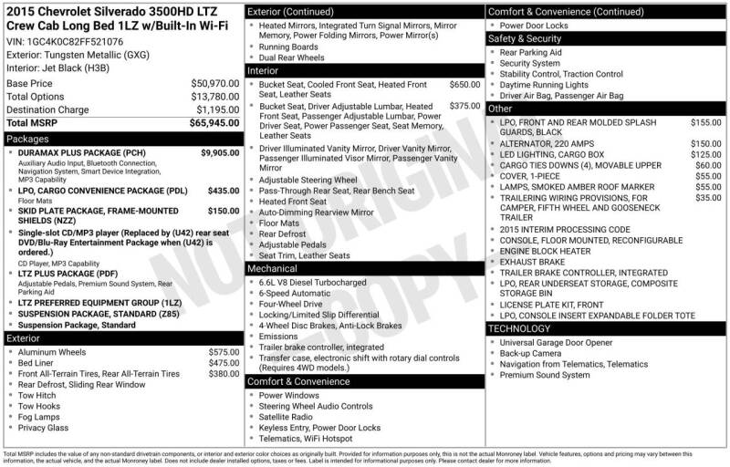 2015 Chevrolet Silverado 3500HD LTZ's photo
