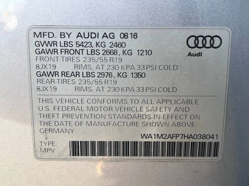 2017 Audi Q5 2.0T quattro Premium Plus