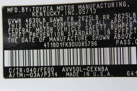 2013 Toyota Camry Hybrid XLE