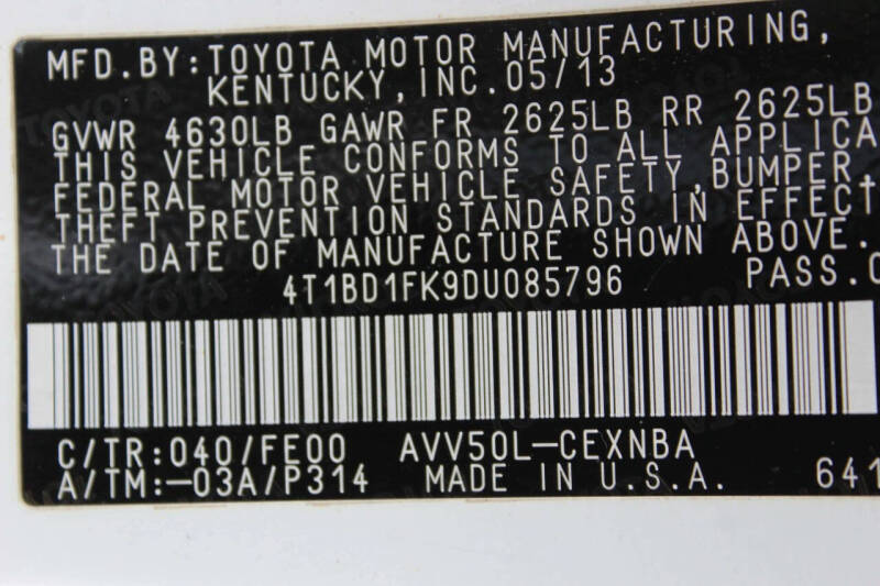 2013 Toyota Camry Hybrid XLE