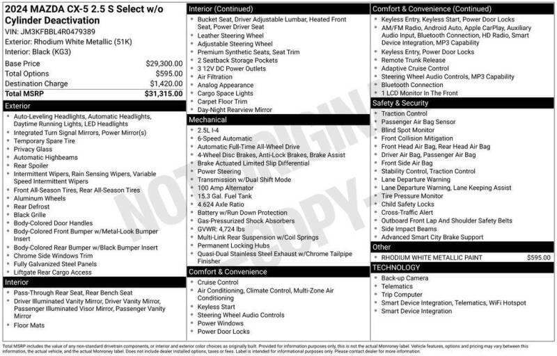 2024 Mazda CX-5 2.5 S Select
