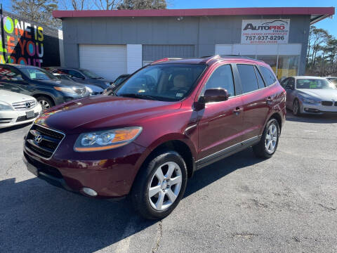 2009 Hyundai Santa Fe for sale at AutoPro Virginia LLC in Virginia Beach VA