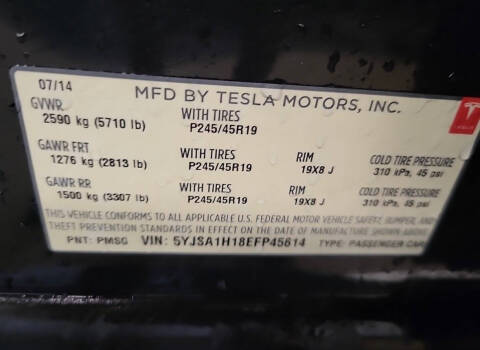 2014 Tesla Model S 85