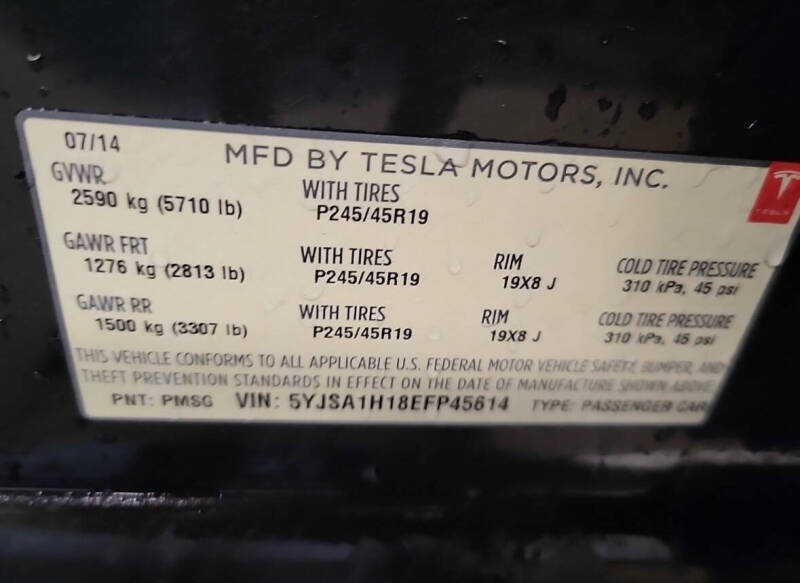 2014 Tesla Model S 85