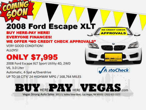 2008 Ford Escape for sale at The Car Company in Las Vegas NV