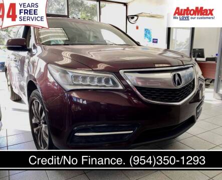 2014 Acura MDX for sale at Auto Max in Hollywood FL
