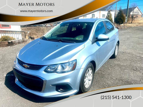 2017 Chevrolet Sonic for sale at Mayer Motors in Pennsburg PA