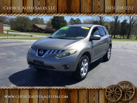 2009 Nissan Murano for sale at Choice Auto Sales LLC - Cash Inventory in White House TN