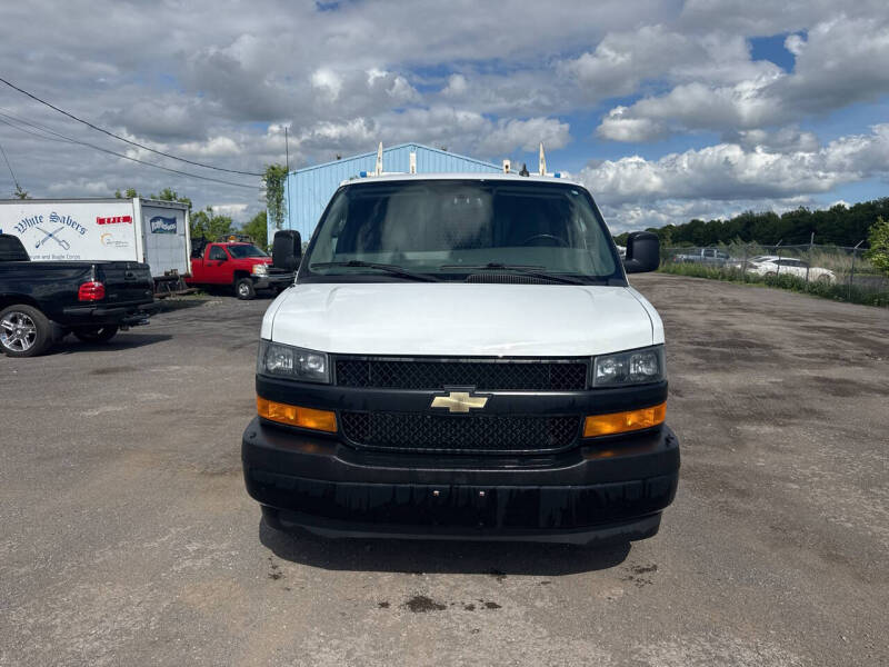 Used 2018 Chevrolet Express Cargo Work Van with VIN 1GCWGAFP7J1334411 for sale in Spencerport, NY