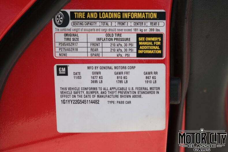 2004 Chevrolet Corvette