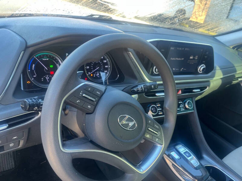 2021 Hyundai Sonata Hybrid Blue