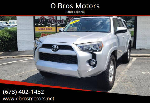 2016 Toyota 4Runner for sale at O Bros Motors in Marietta GA