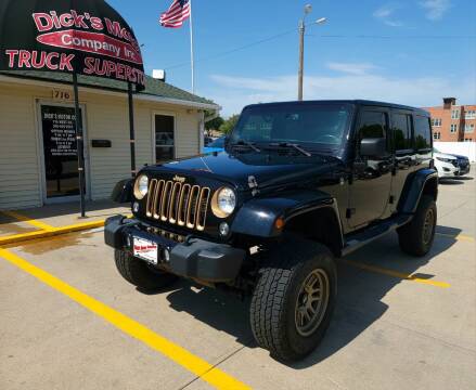 2014 Jeep Wrangler Unlimited for sale at DICK'S MOTOR CO INC in Grand Island NE