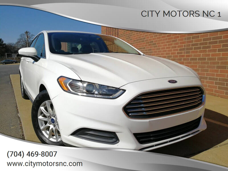 2016 Ford Fusion for sale at city motors nc 1 in Harrisburg NC