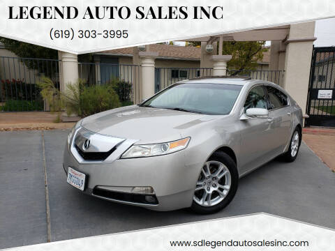 2009 Acura TL for sale at Legend Auto Sales Inc in Lemon Grove CA