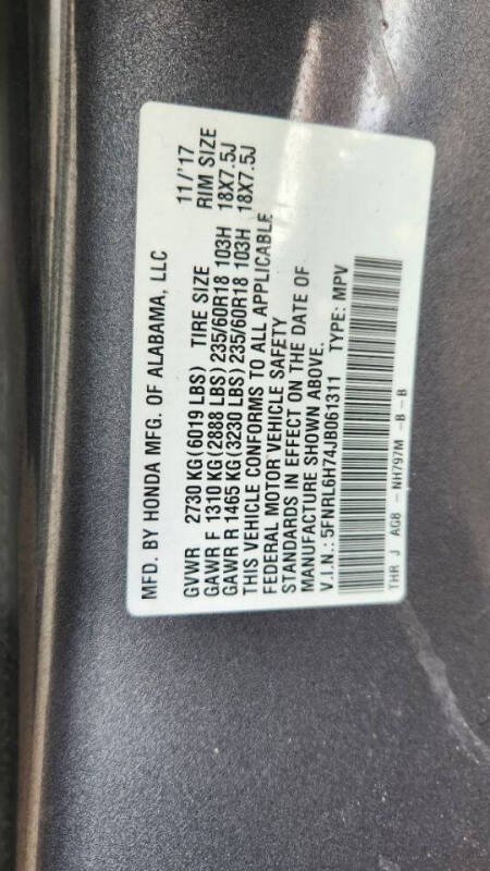 2018 Honda Odyssey EX-L