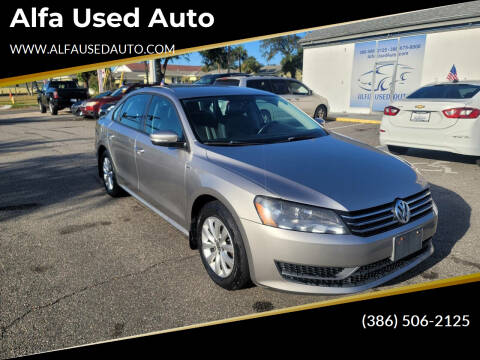 2014 Volkswagen Passat for sale at Alfa Used Auto in Holly Hill FL