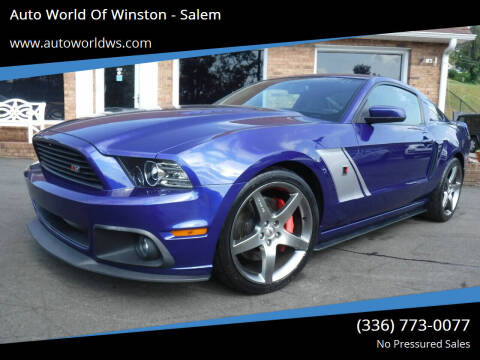 2013 Ford Mustang for sale at Auto World Of Winston - Salem in Winston Salem NC