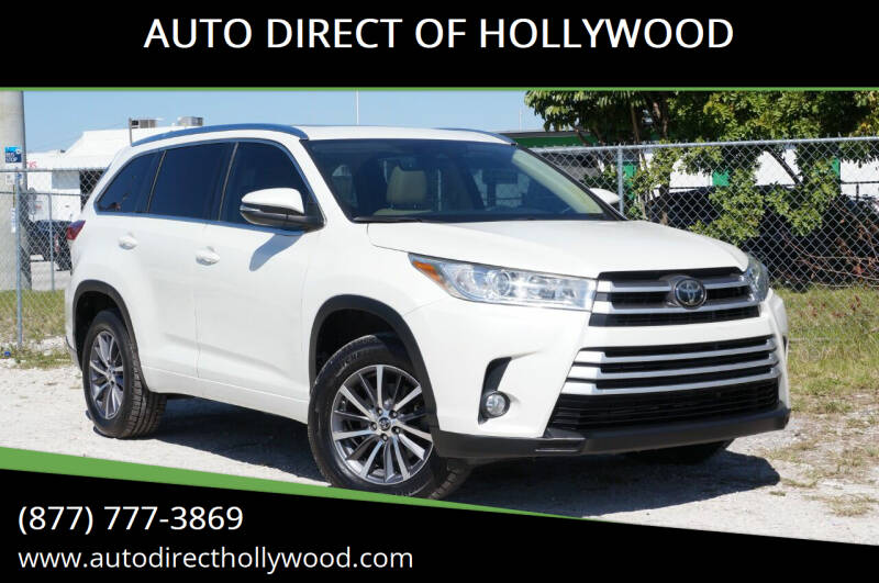2018 Toyota Highlander for sale at AUTO DIRECT OF HOLLYWOOD in Hollywood FL