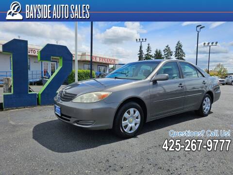 2002 Toyota Camry for sale at BAYSIDE AUTO SALES in Everett WA