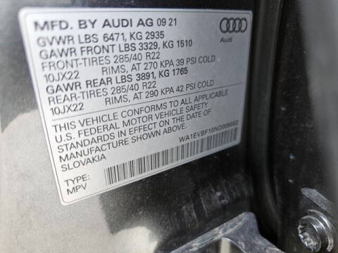 2022 Audi Q8 quattro Premium Plus 55 TFSI