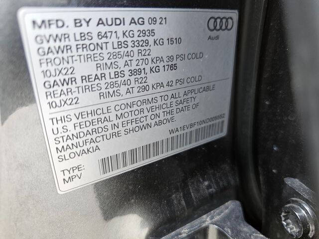 2022 Audi Q8 quattro Premium Plus 55 TFSI