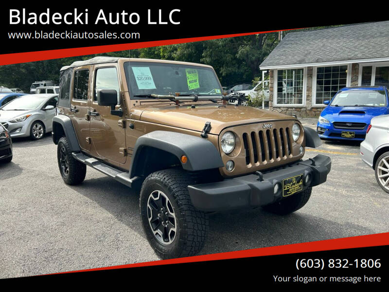 2015 Jeep Wrangler Unlimited for sale at Bladecki Auto LLC in Belmont NH