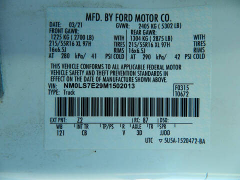 2021 Ford Transit Connect XL