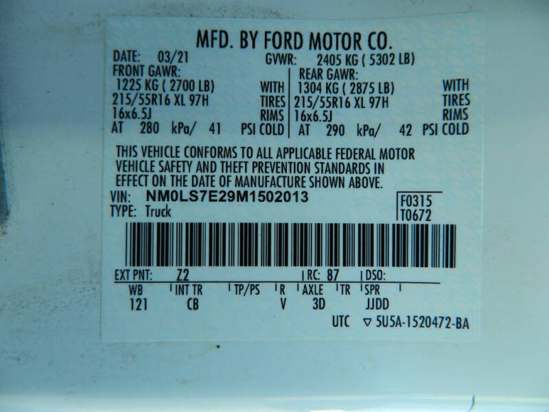 2021 Ford Transit Connect XL