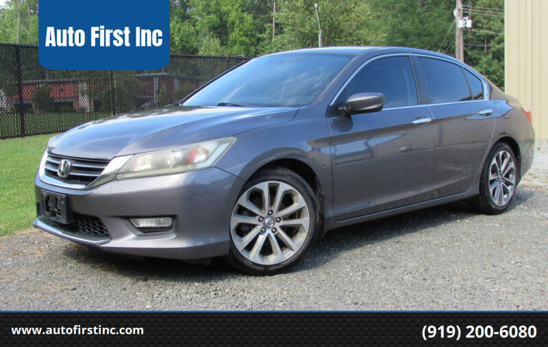 2014 Honda Accord for sale at Auto First Inc in Durham NC