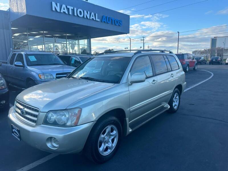 2003 Toyota Highlander for sale at National Autos Sales in Sacramento CA