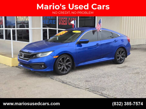 2019 Honda Civic for sale at Mario's Used Cars in Houston TX