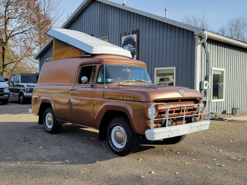 1957 Ford P100 Panel Camper Van for sale at D & L Auto Sales in Wayland MI